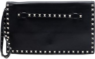Valentino Pre-owned Valentino Nappa Rockstud Wristlet Clutch Ladies H47RH46Y5JEBD0PJ