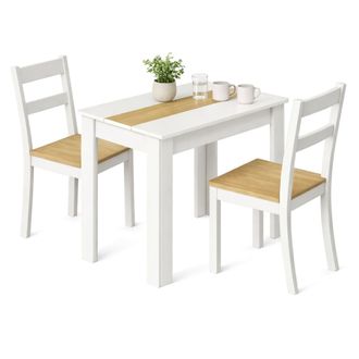 VCM Mesa De Comedor Vcm Vcm, Mesa De Cocina De Madera (alto 75 X Ancho 80 X Fondo 50 Cm), Mesa De Comedor Compacta Para Cocina Y Comedor, Mesa Disalo (bla
