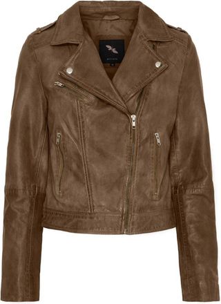 BTF-CPH Btfcph - Leren Jas - Dames - Jassen - Bruin - Maat: XL Leer