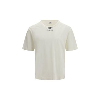 C.P. Company Witte Katoenen T-Shirt