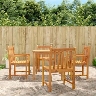 vidaXL Vidaxl - Juego De Comedor De Jard&iacute;n 5 Piezas Madera Maciza De Acacia