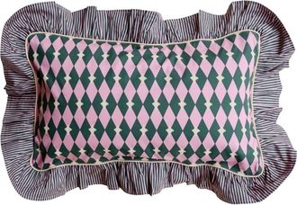 TBCo Cotton Harlequin PIllowcase in Pink Harlequin at Nordstrom, Size 2Ft 0In X 3Ft 0In