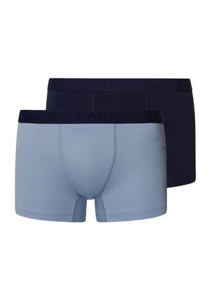 Hanro Cotton Essentials 2-Pack Cotton Boxer Briefs in Deep Navy /Sea Breeze at Nordstrom, Size Xx-Large