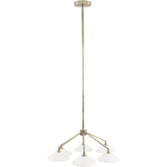 Libra Interiors Lucia 6 Light Chandelier in Gold