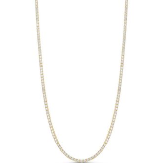 SHYMI Classic Tennis Necklace in Gold/White at Nordstrom, Size 16