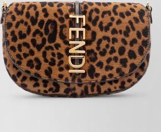 Fendi fendigraphy leather shoulder bag