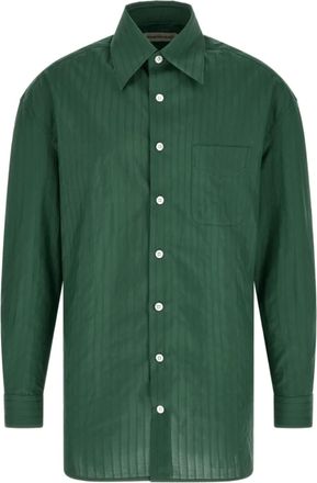 Namacheko Grinda Deep Green Striped Shirt