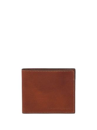 Brunello Cucinelli Portafoglio bi-fold Core in pelle - Marrone