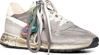 Autry Mens Sneakers Reelwind Super Vintage Suede-Nylon Multicolour Trainers