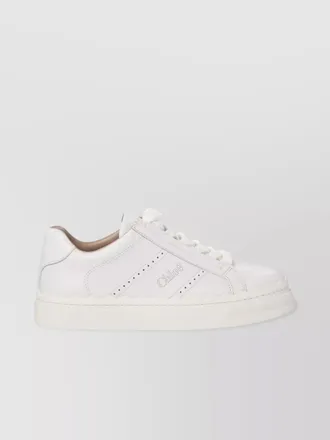 Chlo&eacute; scalloped edge rubber sole sneakers