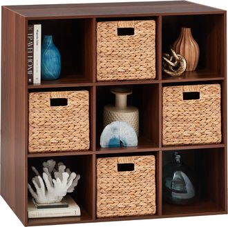 Best Choice Products 9-Cube Storage Organizer, 11in Shelf Opening, Bookcase w/ 3 Removable Back Panels