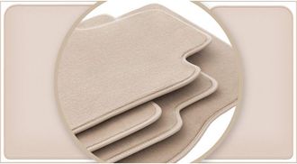 OEM Alfombrillas Beige Premium Para: Opel Vivaro Ii Furgoneta 2014-2019