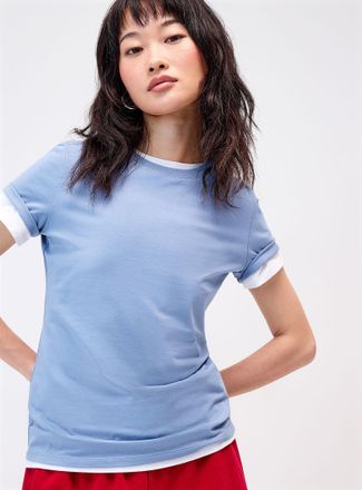 Twik Womens Solid organic cotton T-shirt Slim fit