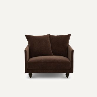 AM.PM Fluwelen chenille fauteuil, Lazare
