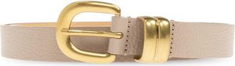 By Malene Birger Accessoires, Dames, Beige, ONE Size, Leer, Zoilo leren riem