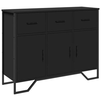 Berkfield Home Sideboard Black 97x32.5x74.5 cm Engineered Wood