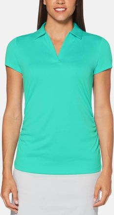 PGA TOUR Womens Airflux Golf Polo In Peacock Green