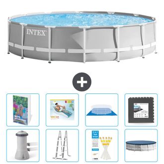 Intex Piscina Prism Frame Redonda - 427x107 Cm - 9-piezas S533