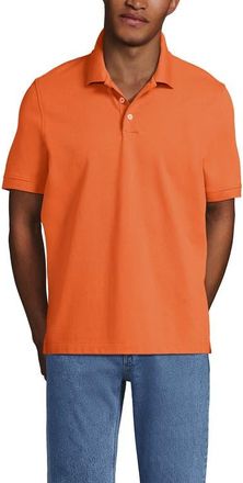 Lands End Short Sleeve Comfort-First Mesh Polo Shirt in Light Orange at Nordstrom, Size Medium