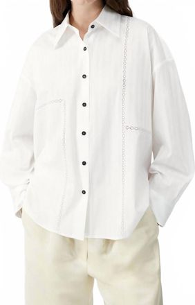 CORDERA Oversized Lace Shirt In White