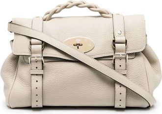 Mulberry White Alexa Satchel