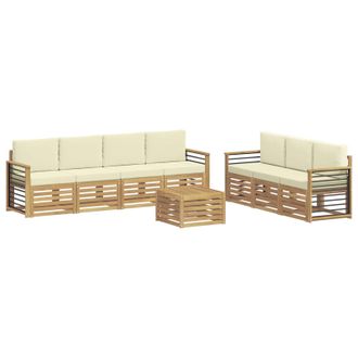 vidaXL Juegos De Sof&aacute;s Madera De Acacia S&oacute;lida Vidaxl