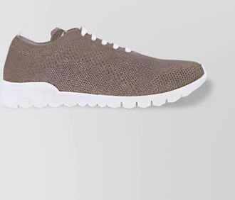 Kiton cotton mesh sneakers reinforced toe