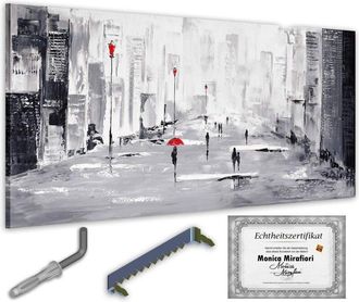 OEM Monica Mirafiori I 100% Pintado A Mano I Cuadro Est&aacute; Lloviendo I 140x70cm Cuadro Pintado A Mano Cuadro Acr&iacute;lico Cuadro Acr&iacute;lico De Gran Tama&ntilde;o I Arte 