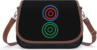 Generic Two Circle Wheel Dot Er Tong Tile Fashion Womens Crossbody Bags Novelty Handbag Shoulder Bag Purse