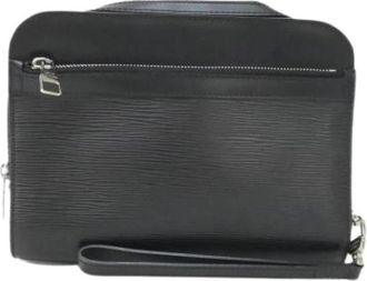 Louis Vuitton Pre-owned Vintage Clutch - Dames - Vintage Clutch - Zwart - ONE Size - Leer - Vintage