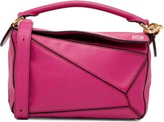 Loewe 2014-2023 Small Puzzle Bag satchel - women - Calf Leather - One Size - Pink