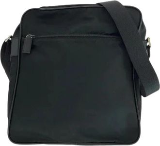 Prada Pre-owned Vintage Cross Body Bag - Dames - Vintage Schoudertas - Zwart - ONE Size - Nylon - Vintage