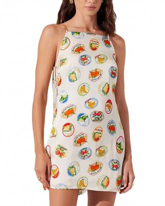 Astr Samira Dress In Ivory Fruit Cocktail