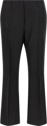 Dries Van Noten Paloma Broeken - Dames - Wijde Broeken - Zwart - M - Wol - Broeken