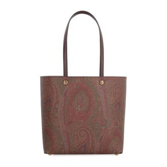 Etro Tassen, Dames, Veelkleurig, ONE Size, Katoen, Essential Medium Tote Bag