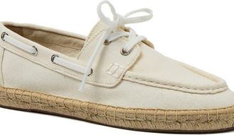 Lands End Seaport Espadrille Boat Shoes in Off White at Nordstrom, Size 11