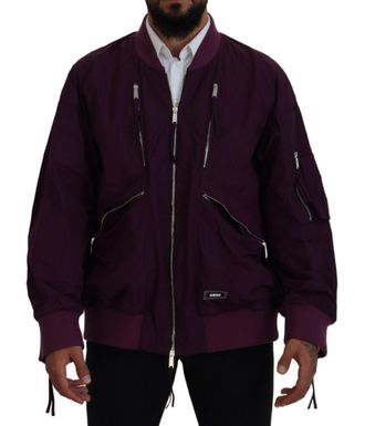 Dsquared2 Dsquared&sup2; Polyester Full Zipper Bomber Mens Jacket (Pre-Owned)