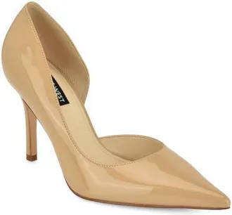 Nine West Grezza Pointed Toe Half dOrsay Pump in Lna01 at Nordstrom, Size 10.5