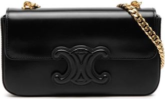 Celine Pre-owned Celine Smooth Calfskin Cuir Triomphe Chain Shoulder Bag BYBYFR67U4TPU1JC