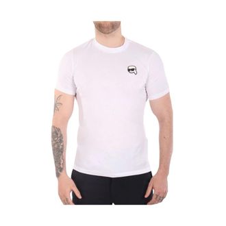 Karl Lagerfeld Tops, Heren, Wit, 3Xl, Katoen, T-shirt