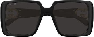 Gucci Square Full Rim Sunglasses - Black