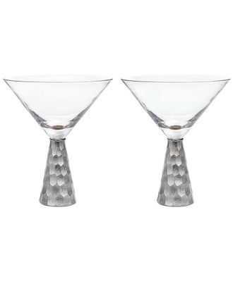 American Atelier Daphne Set Of 2 Martini Glasses