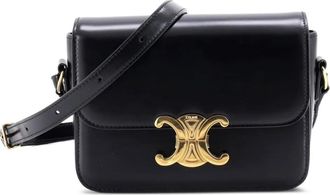 Celine Triomphe Shoulder Bag Smooth Calfskin Teen crossbody bag - Zwart