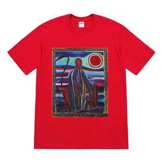 SUPREME SS19 Reaper Tee Printing Short Sleeve Unisex Red SUP-SS19-10490