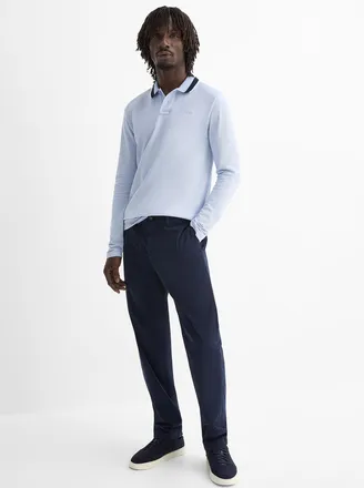 BOSS Mens Minimalist stretch chinos Straight fit