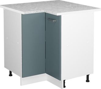 Vicco Mueble Esquinero Universal R-line, Gris Azulado, 75.6 Cm Con Puerta, Con Encimera, Vicco