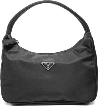 Prada Borsa tote con logo anni 1990 - Nero