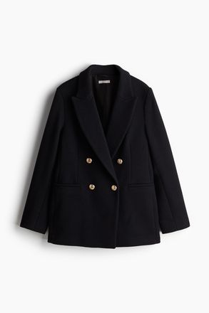 H&M Blazer aus Strukturstoff - Marineblau