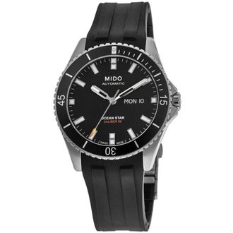 Mido Ocean Star 200 Black Dial Rubber Strap Mens Watch M026.430.17.051.00