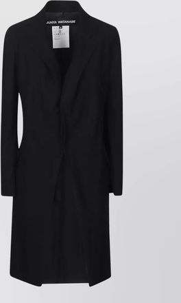 Junya Watanabe long coat notch lapel flap pockets